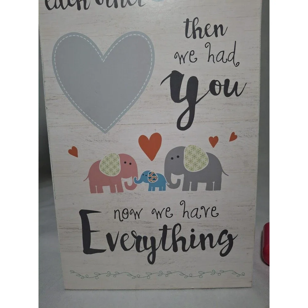 2016 Things Remembered Wooden Wall Hanging Decor Baby Nursery Family